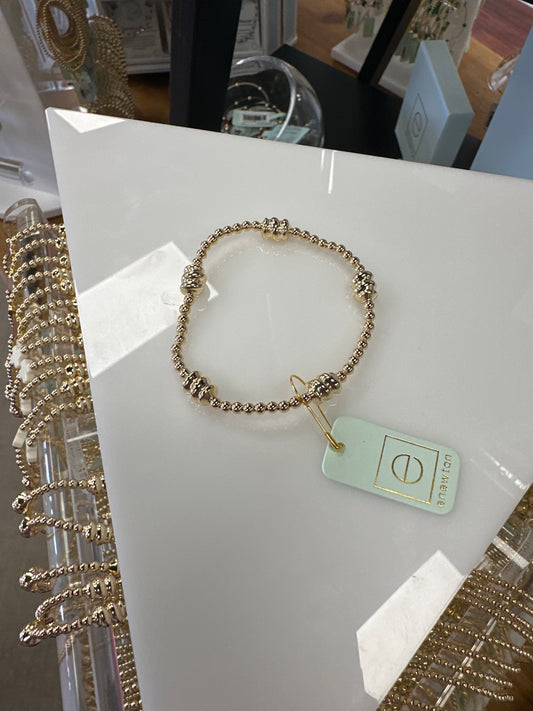 enewton BADG3G Admire Gold 3mm Bead Bracelet - Gold