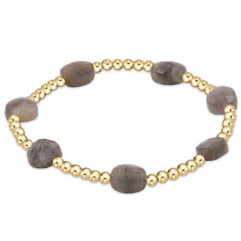 enewton BADG3LAB Admire Gold 3mm Bead Bracelet -Labradorite