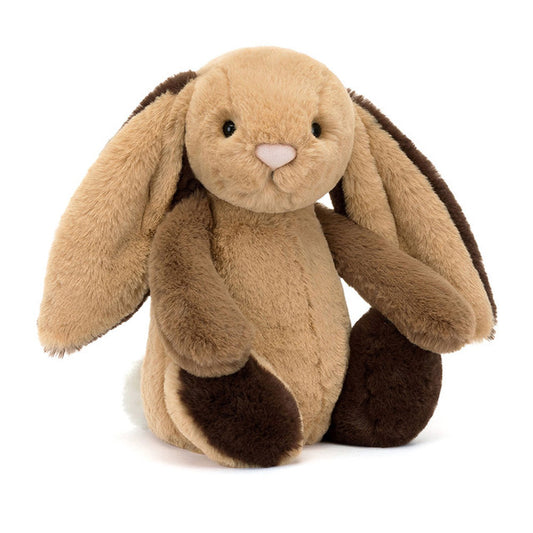 Jellycat BAS3PWB Bashful Patchwork Brown Bunny Original