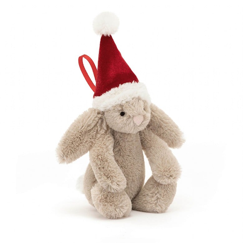 Jellycat BAS6CBOR Bashful Christmas Bunny Decoration