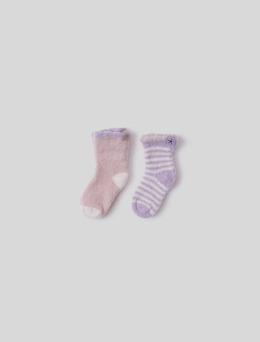 Barefoot Dreams BDBCL25941 CCL Cosmo Sock Set- Dusty Rose Multi
