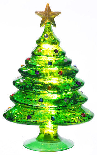 Special T Imports C25171 Glass Green Glow Tree