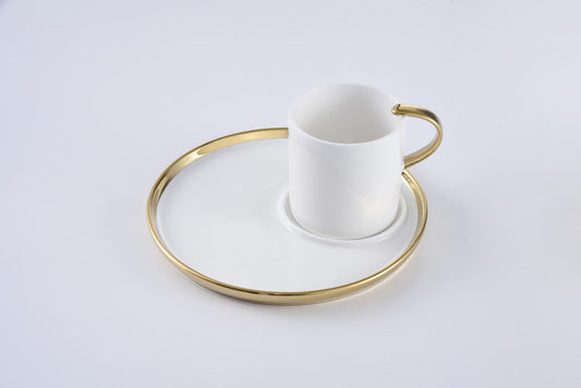 Pampa Bay CER2724WG Cappuccino Cup and Plate