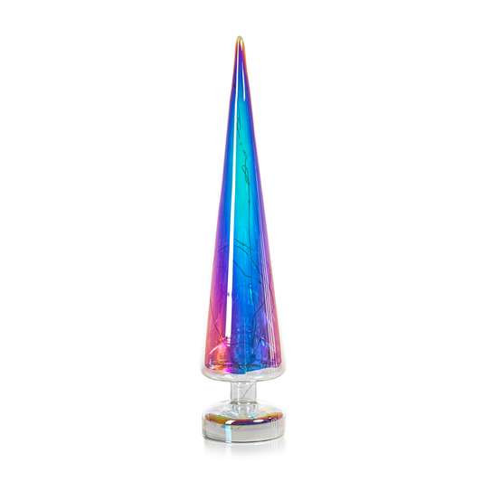 Zodax CH-5697 LED Silver Rainbow Luster Tree - 16.25"