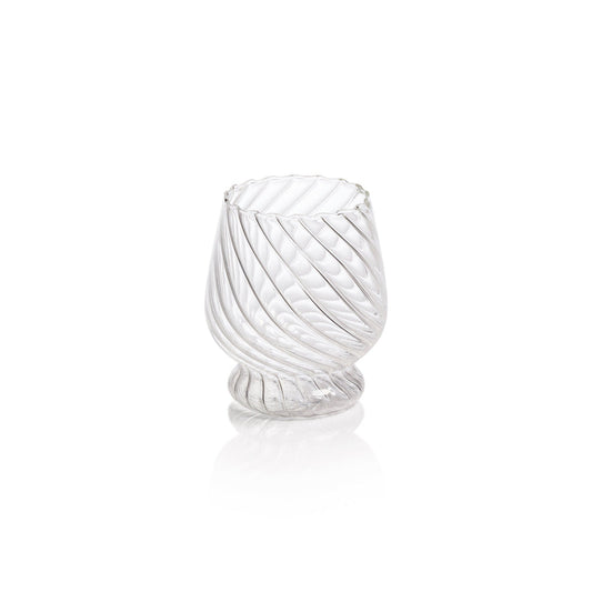 Zodax CH-7897 Rialto Twisted Optic Glass Tumbler