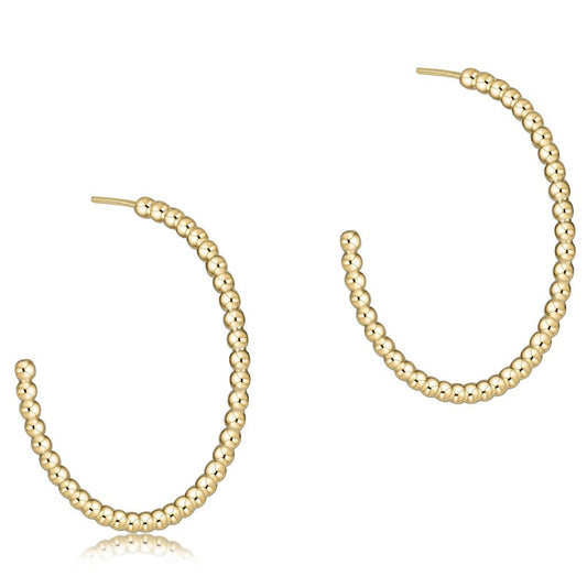enewton EBESI1PHG4 Beaded Simplicity 1" Post Hoop