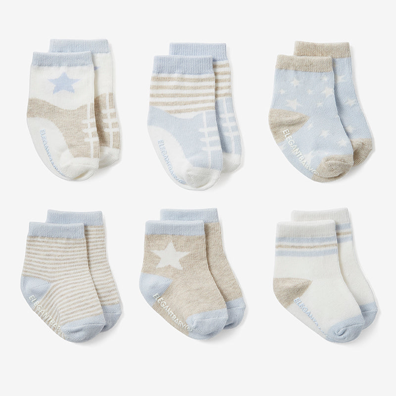 Elegant Baby Baby Socks  0-12M -6 Pair