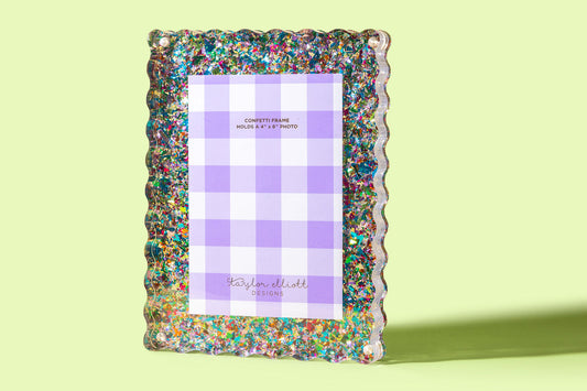 Taylor Elliott F-02 Medium Colorful Confetti Frame