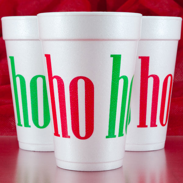 Print Appeal Christmas Styrofoam Cups - Set of 10