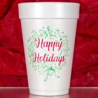 Print Appeal Christmas Styrofoam Cups - Set of 10