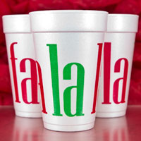 Print Appeal Christmas Styrofoam Cups - Set of 10