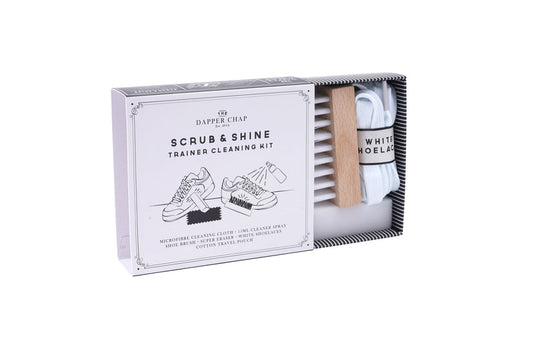 CGB Giftware GB03857 Dapper Chap Scrub Shine Trainer Shoe Cleaning Kit