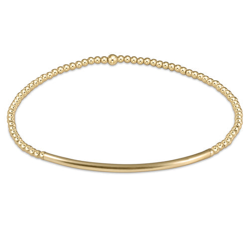 enewton BCLG2BBG Classic Gold 2mm Bead Bracelet - Bliss Bar Gold