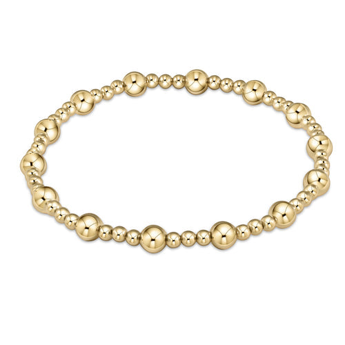 enewton BCLSINPG Classic Sincerity Pattern Bead Bracelet - Gold