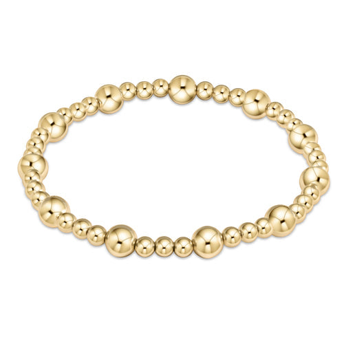 enewton BCLSINPG Classic Sincerity Pattern Bead Bracelet - Gold