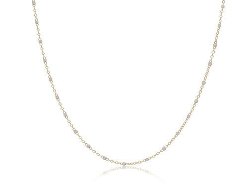 enewton N15SIPE2 15" Choker Simplicity Chain Gold - 2mm Pearl