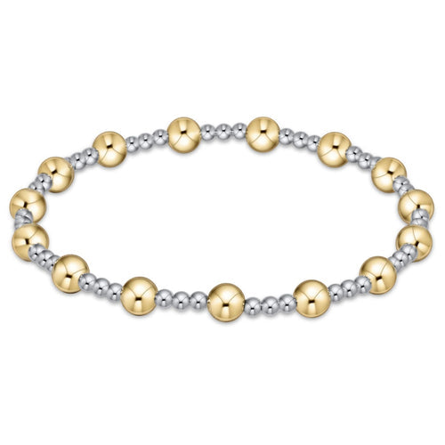 enewton BCLSINPMXM5 Classic Sincerity Pattern 5mm Bead Bracelet - Mixed Metal