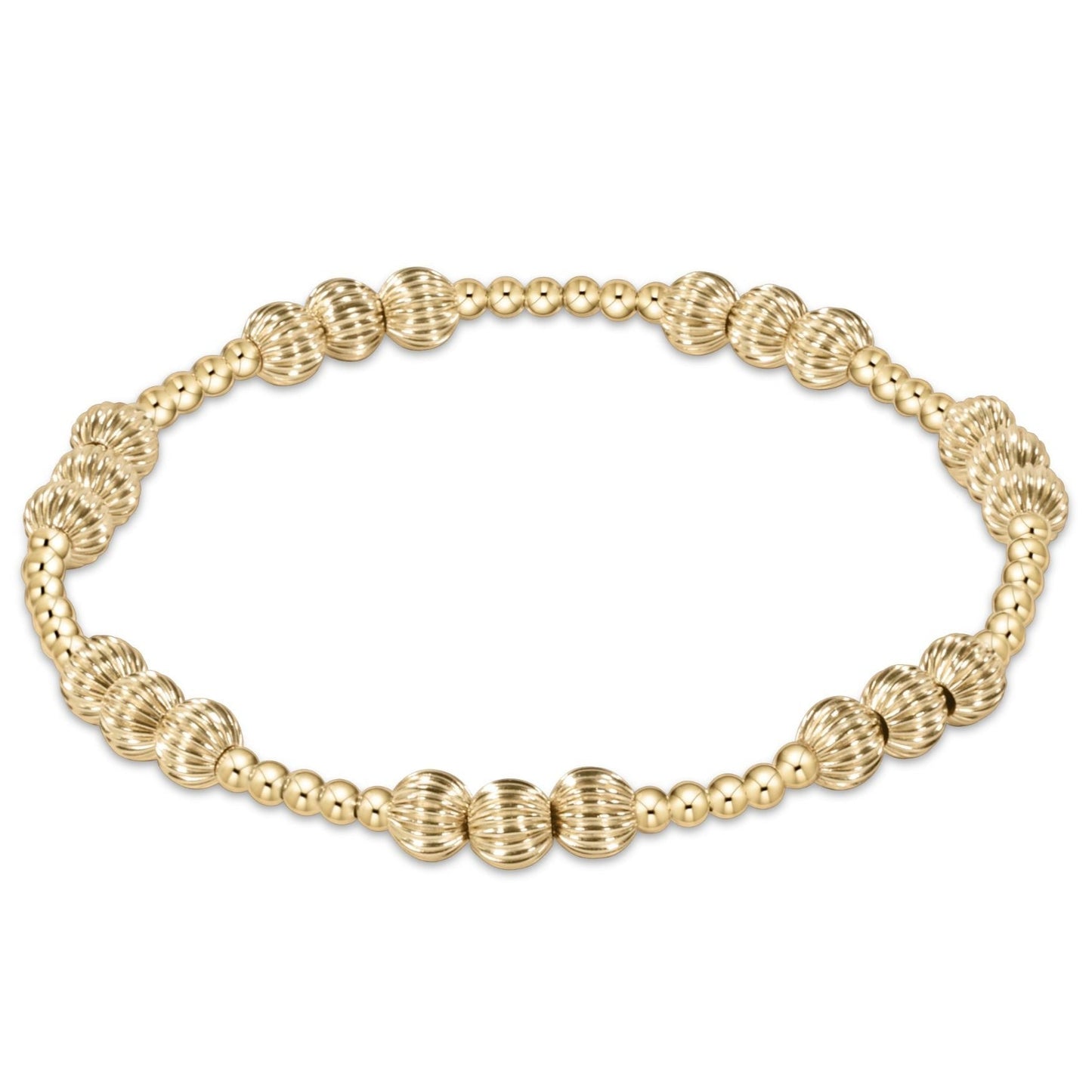 enewton BDIGJOYPG Dignity Joy Pattern  Bead Bracelet - Gold