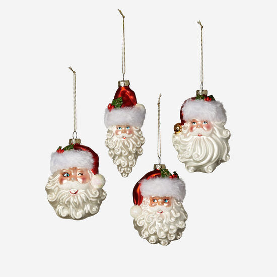 One Hundred 80 Degrees CG0499 Santa Head Ornament