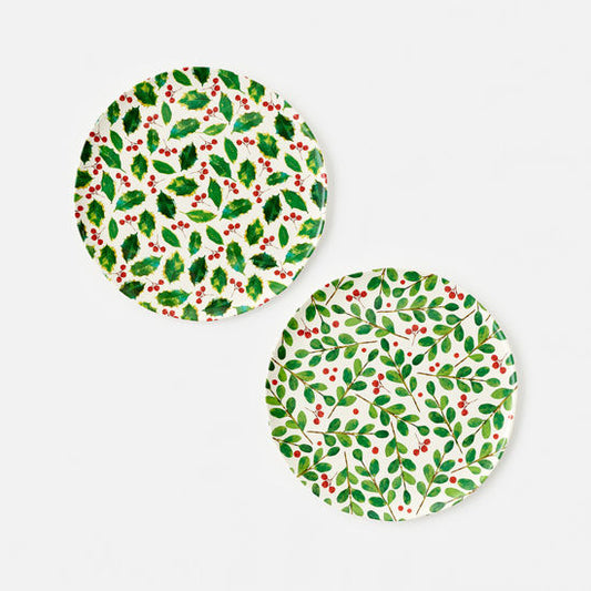 One Hundred 80 Degrees ME0471 Botanical Handmade Melamine Platter - 14.5"