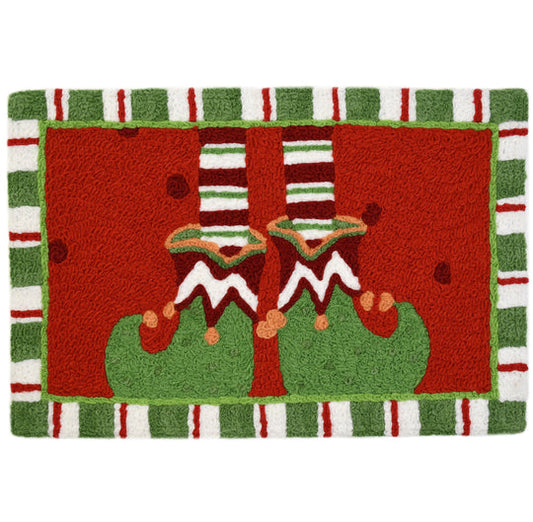 Jellybean JBL-SAR004 Santa's Elves Slippers Rug 20"x30"