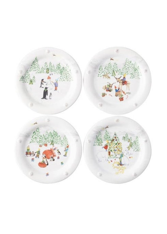 Juliska JN03SET/88 Berry & Thread North Pole Cocktail Plate