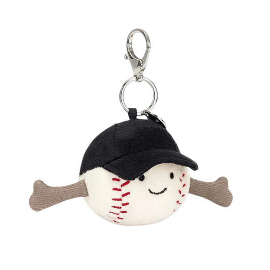 Jellycat AS4BSC Amuseables Sports Baseball Bag Charm