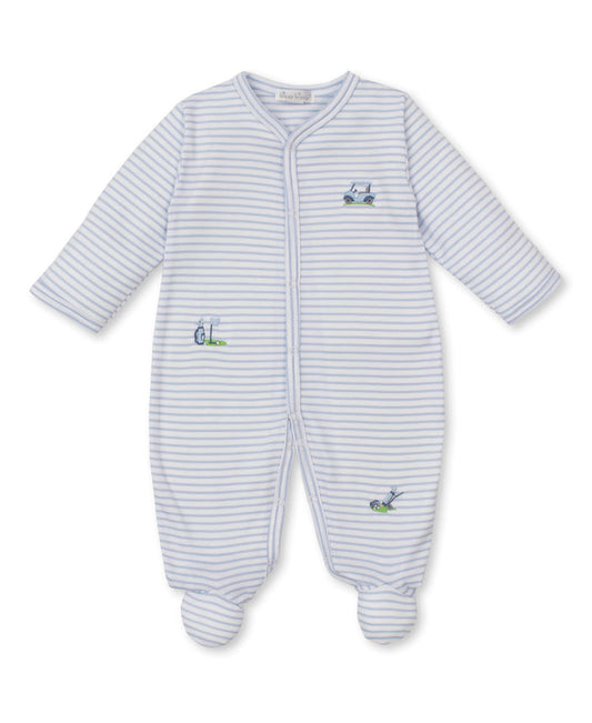 Kissy Kissy KBQ11822N Fairway Foursome Footie - Blue Stripe