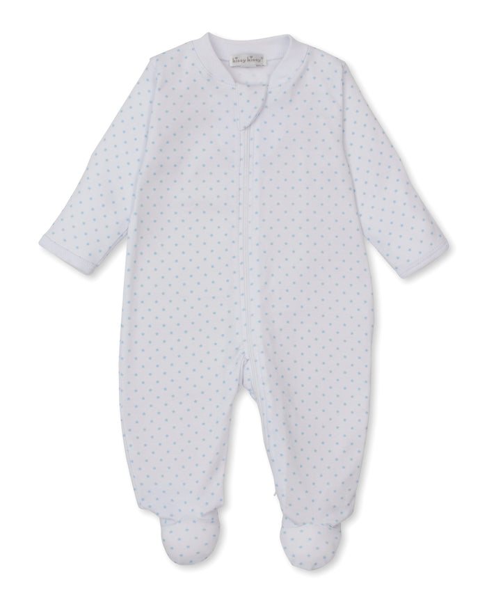 Kissy Kissy KBQ13579N Teddy Bear Love Zippered Footie - Light Blue