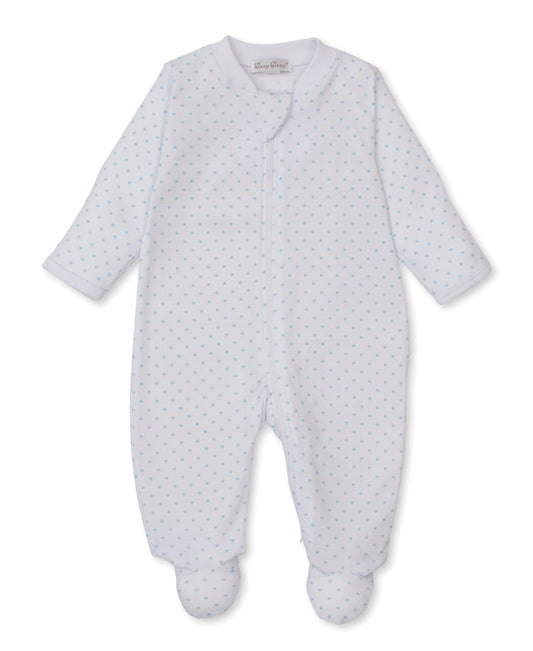 Kissy Kissy KBQ13579N Teddy Bear Love Zippered Footie - Light Blue