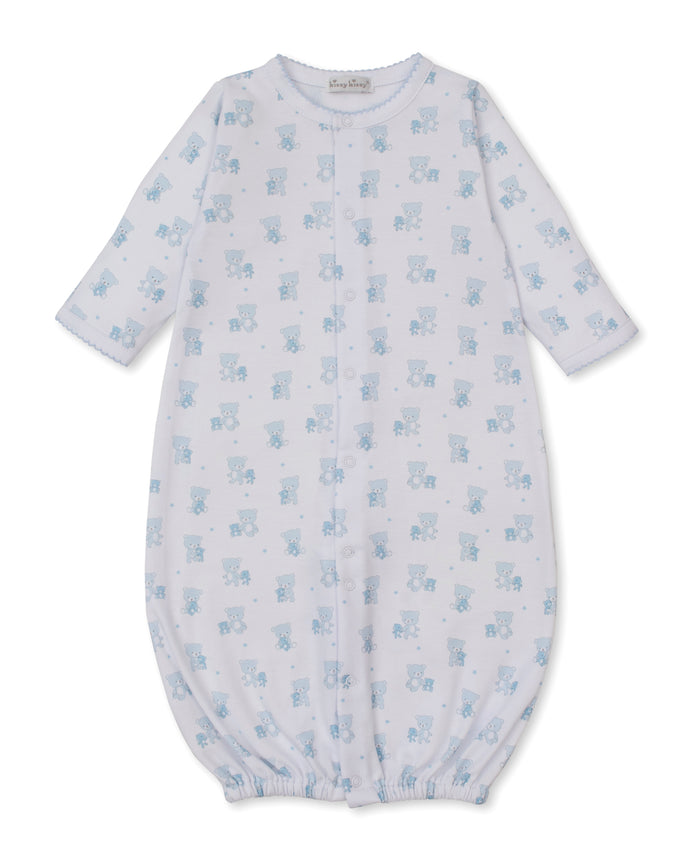 Kissy Kissy KBW13581N Teddy Bear Love Conversion Gown - Light Blue Small