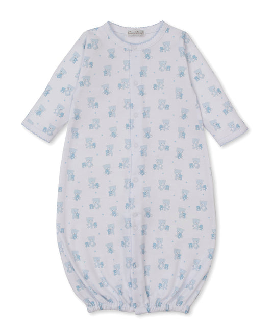 Kissy Kissy KBW13581N Teddy Bear Love Conversion Gown - Light Blue Small