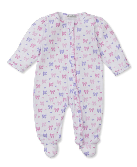Kissy Kissy KGQ12719N Billowy Bows Zipper Footie