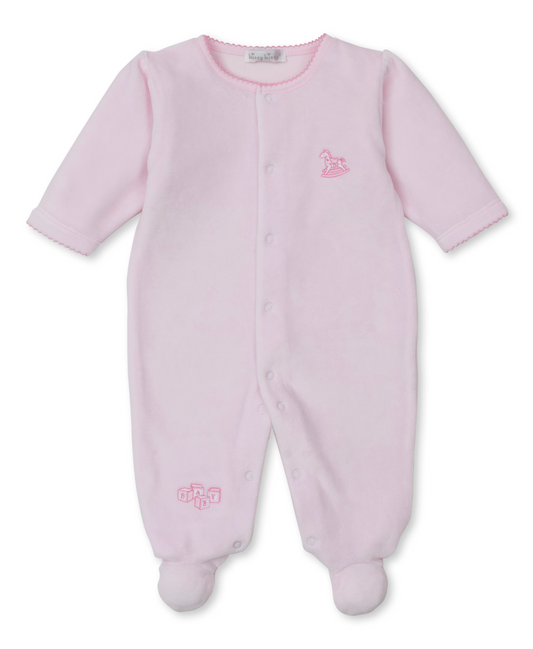 Kissy Kissy KGQ12774N Vintage Toy Tre-Velour Footie - Pink