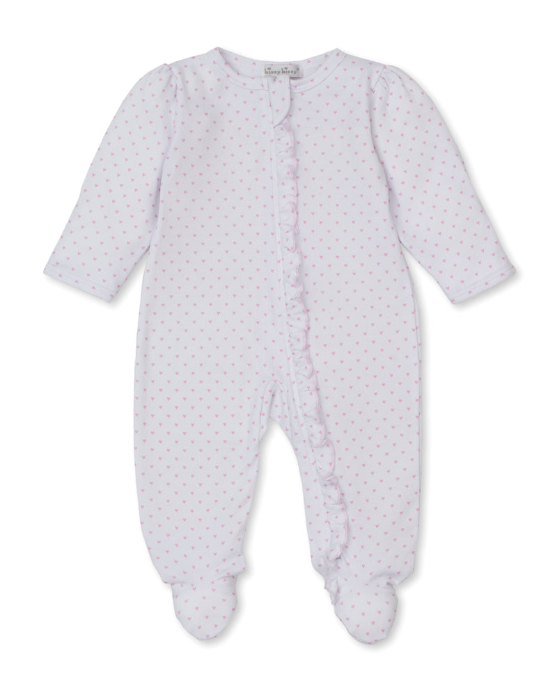Kissy Kissy KGQ13590N Teddy Bear Love Zippered Footie - Pink
