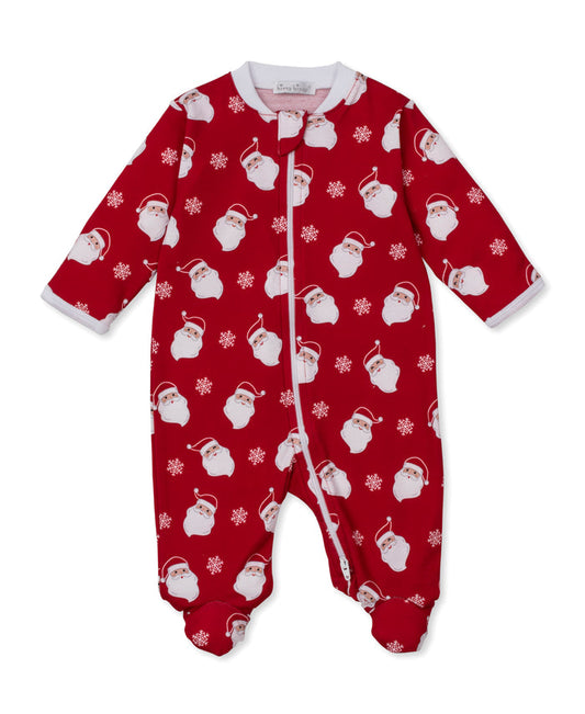 Kissy Kissy KNQ12322N PJ's Smiling Santa Zipper Footie