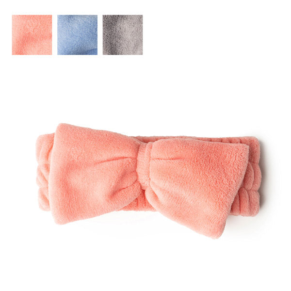 Lemon Lavender LLBOW18 Take A Bow Plush Spa Headband