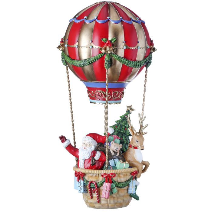 Regency International MTX69839 Resin Hot Air Balloon W/Santa