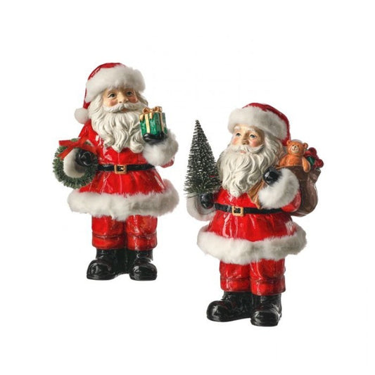 Regency International MTX75179 Resin Santa W/ Tree and Wreath