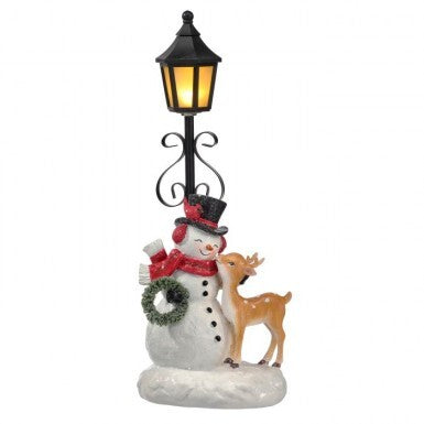 Regency International MTX79442 Resin Snowman w/Lantern