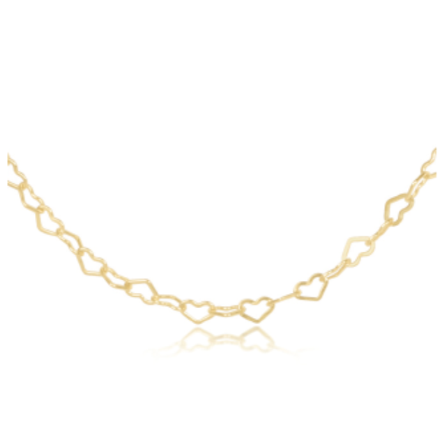 enewton N15LOVG 15" Choker Love Chain - Gold