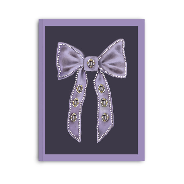 Good Juju Ink NB0023 Antique Bows Softcover Notebook - Amethyst