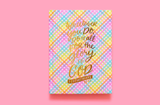 Taylor Elliott Designs NBK-24 Notebook - Whatever You Do Colorful Weave