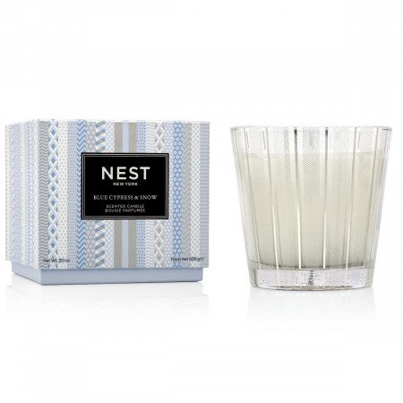 Nest NEST03BSN Blue Cypress & Snow 3 Wick Candle