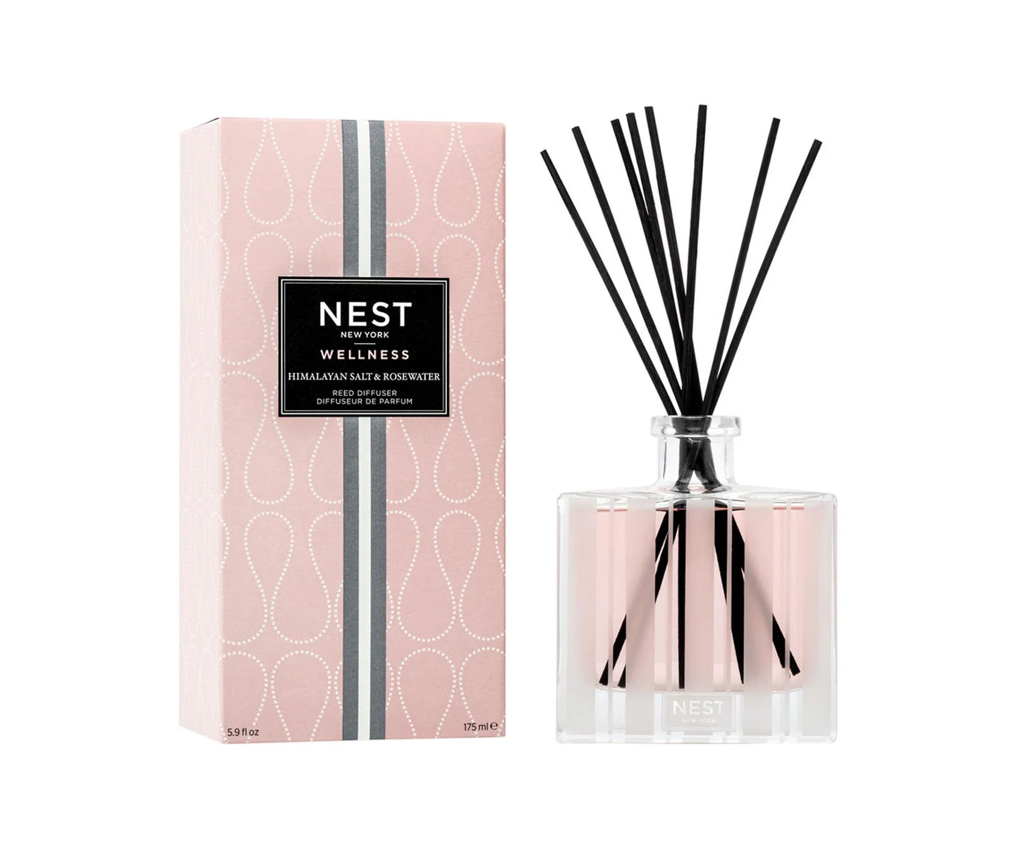Nest NEST08HSR002 Reed Diffuser Himalayan Salt & Rosewater