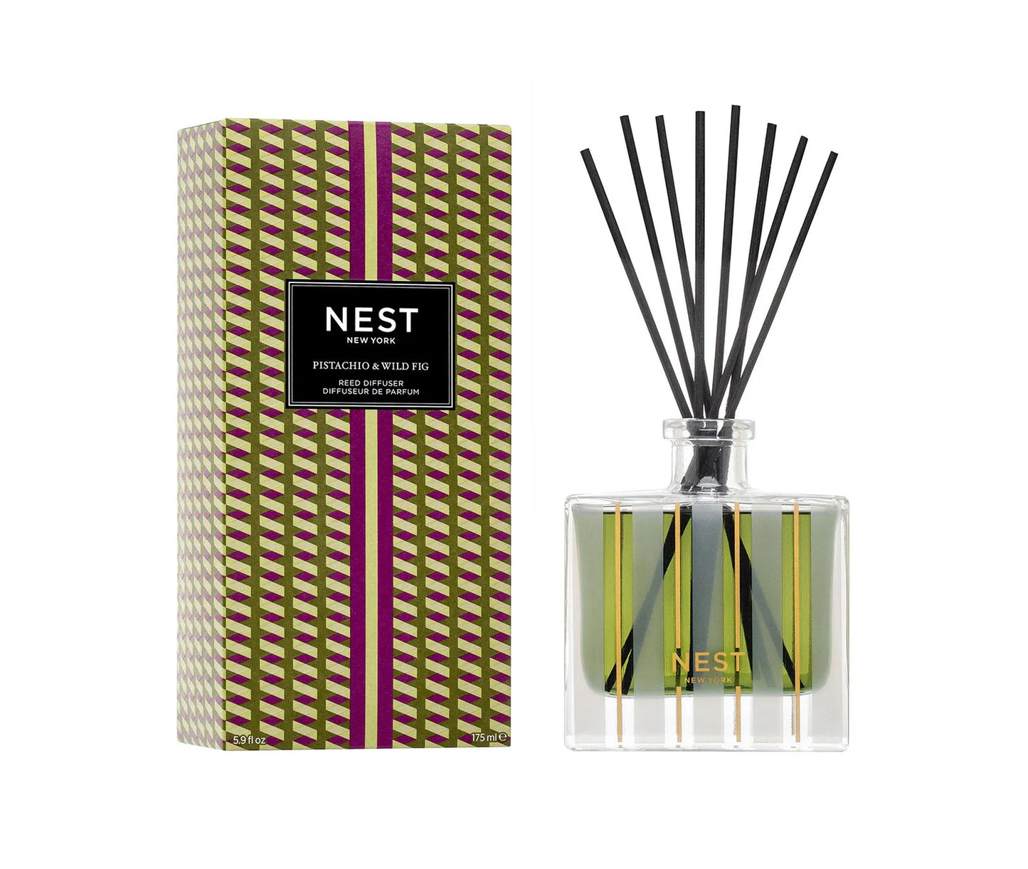 Nest NEST08PWF Pistachio & Wild Fig Reed Diffuser