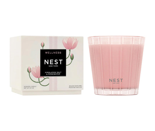 Nest NEST175HSR008 Specialty Himalayan Salt & Rosewater 3 Wick Candle