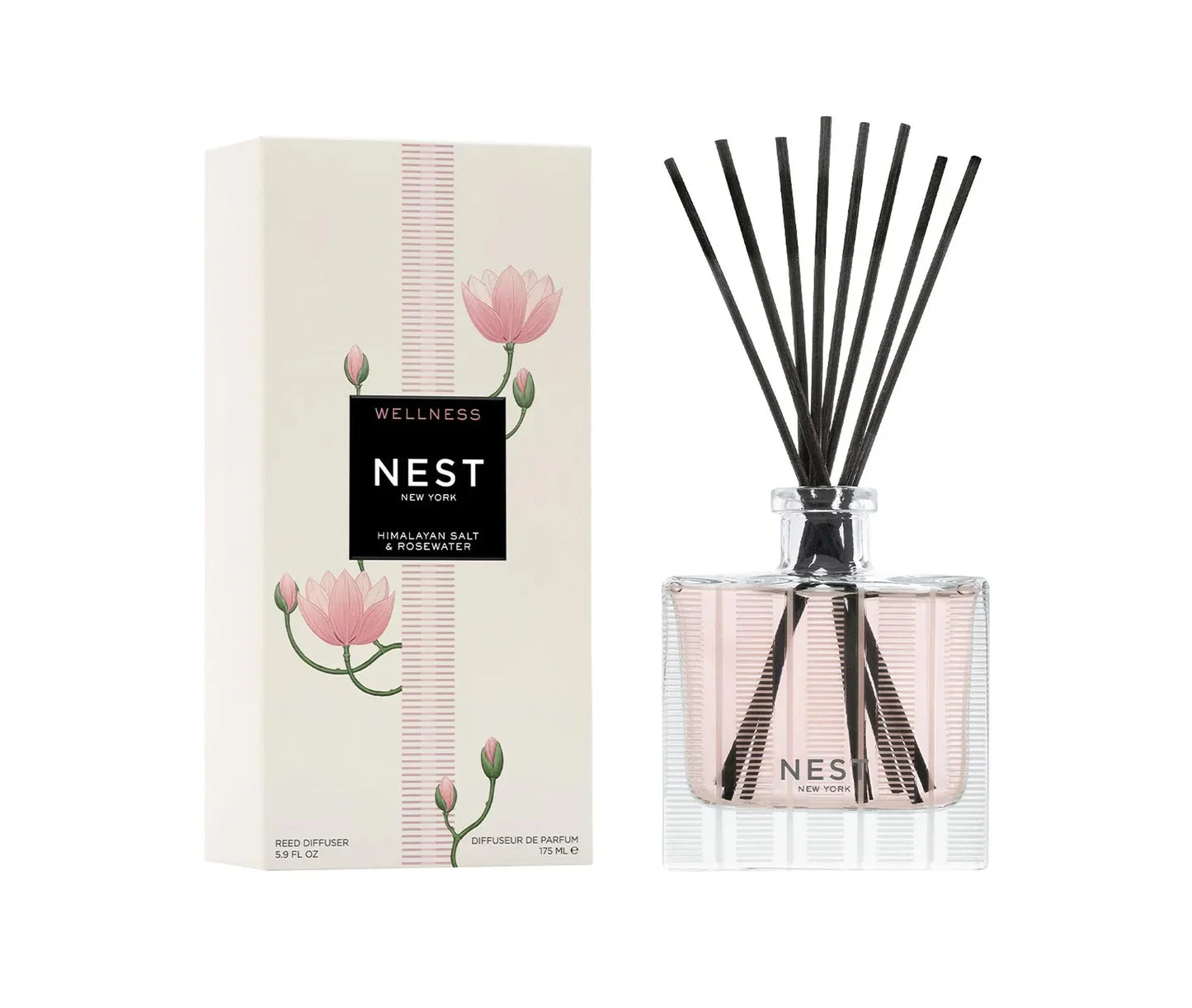 Nest NEST322HSR008 Specialty Reed Diffuser Himalayan Salt & Rosewater