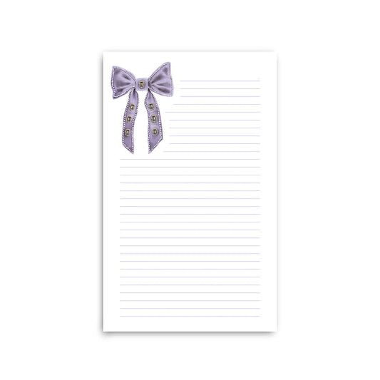 Good Juju Ink NP0046 Antique Amethyst Bow Large Notepad
