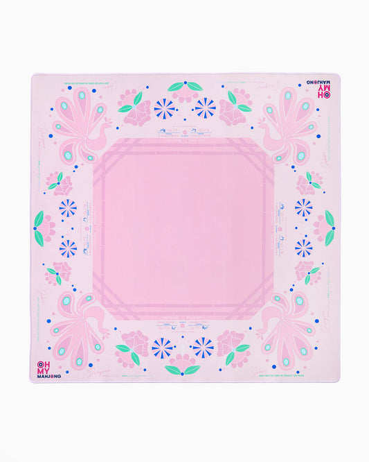 Oh My Mahjong Birdie Pink Mahjong Mat